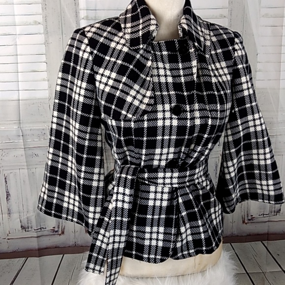 East 5th AVE crop hounds tooth jacket - Picture 3 of 8